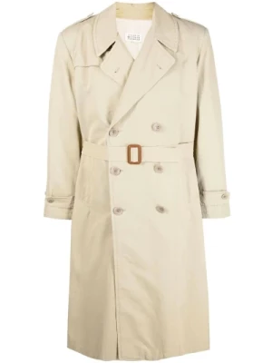 Beżowy Płaszcz Przeciwdeszczowy dla Mężczyzn - Kolekcja Ss22 Maison Margiela