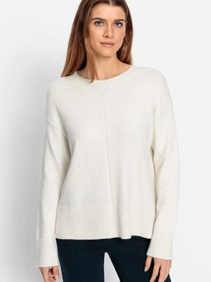 LENZING™ ECOVERO™ Beżowy sweter damski Cora - Coast Vibes Olsen