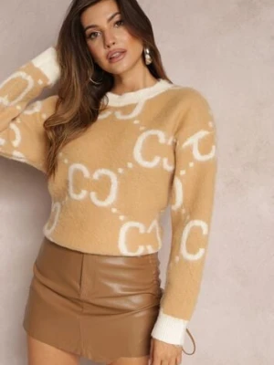 Beżowy Sweter Oversize Pasithoe yu & me