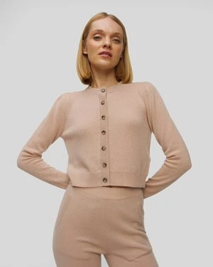 Beżowy Sweter Z Kaszmiru Damski Allude