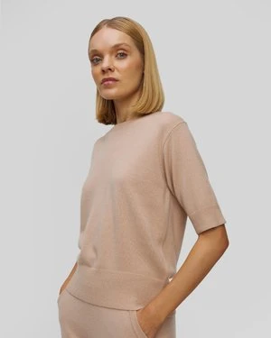 Beżowy Sweter Z Kaszmiru Damski Allude