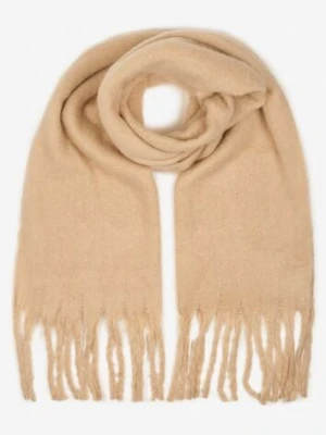 Beżowy Szalik Ozdobiony Frędzlami Esalirea