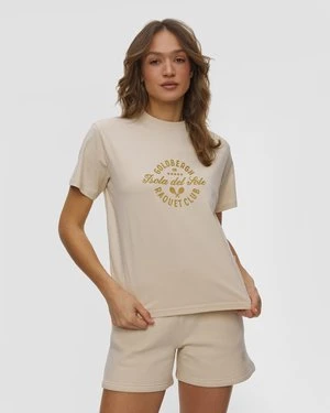 Beżowy T-shirt Damski Goldbergh Aurelia