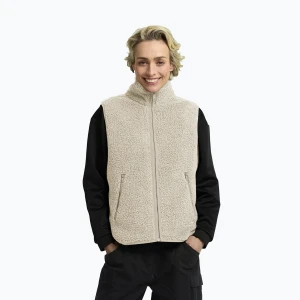 Bezrękawnik damski Jack Wolfskin High Curl oyster Beżowy