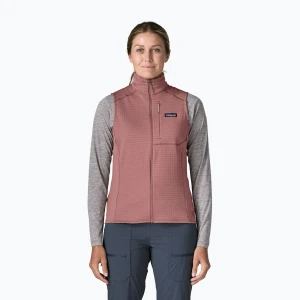 Bezrękawnik damski Patagonia R1 moonrise taupe Różowy