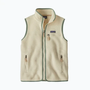 Bezrękawnik damski Patagonia Retro Pile natural w/ellwood green