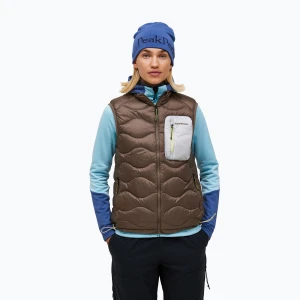 Bezrękawnik damski Peak Performance Helium Utility Down terrain tan / antarctica Brązowy