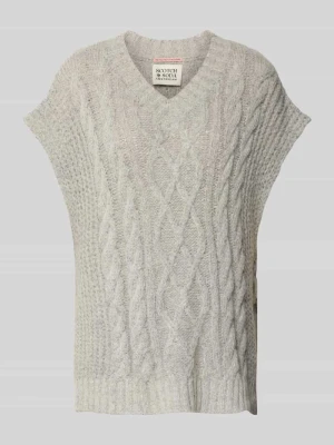 Bezrękawnik o kroju oversized z dekoltem w serek Scotch & Soda