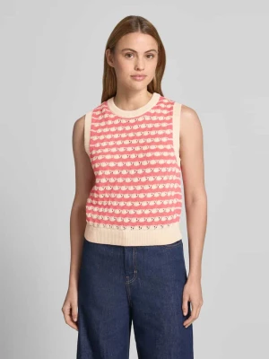 Bezrękawnik o kroju regular fit z czystej bawełny model 'CORAL REEF' Vero Moda