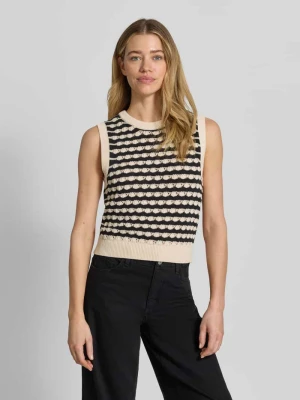 Bezrękawnik o kroju regular fit z czystej bawełny model 'CORAL REEF' Vero Moda