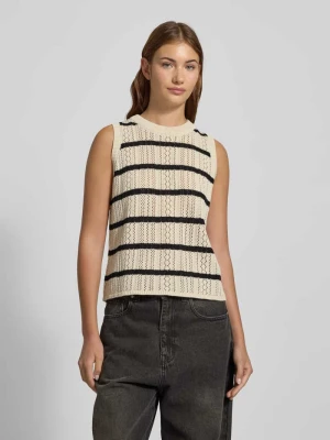Bezrękawnik o kroju regular fit z czystej bawełny model ‘NUKA’ Pieces