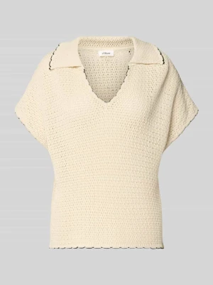 Bezrękawnik o kroju regular fit z kołnierzykiem polo s.Oliver RED LABEL