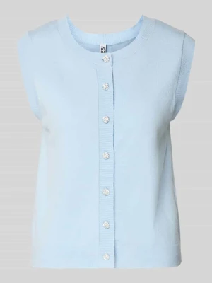 Bezrękawnik o kroju regular fit z mieszanki wiskozy model 'ORINA' Pieces