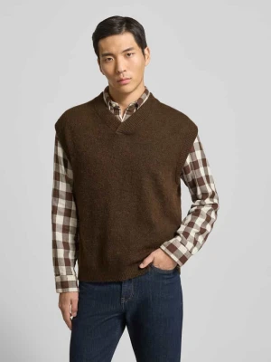 Bezrękawnik o kroju relaxed fit z dodatkiem wełny model ‘RAI’ Selected Homme
