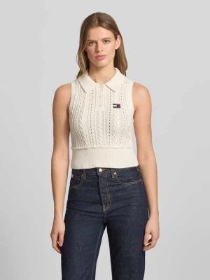 Bezrękawnik o kroju slim fit z czystej bawełny Tommy Jeans