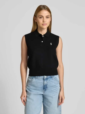 Bezrękawnik o kroju slim fit z mieszanki bawełny Polo Ralph Lauren