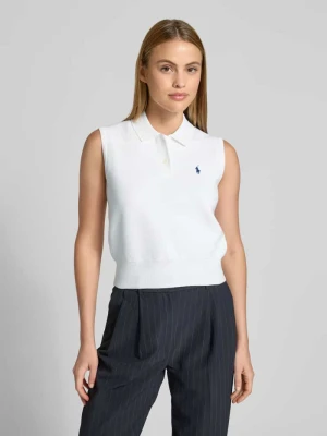 Bezrękawnik o kroju slim fit z mieszanki bawełny Polo Ralph Lauren