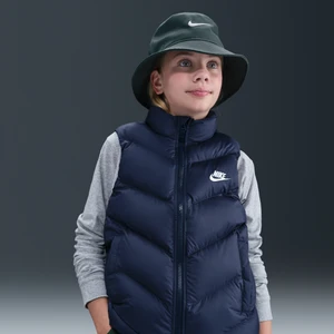 Bezrękawnik puchowy o luźnym kroju dla dużych dzieci Therma-Fit Nike Sportswear All Day Play - Niebieski