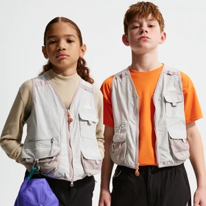 Bezrękawnik utility dla dużych dzieci Nike ACG - Szary