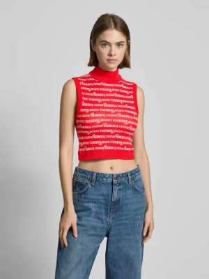 Bezrękawnik z dzianiny z golfem Tommy Jeans