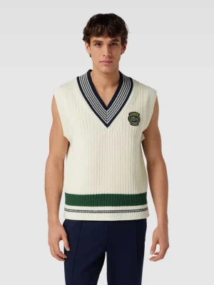 Bezrękawnik z imitacji dzianiny model ‘TENNIS HERITAGE’ Lacoste