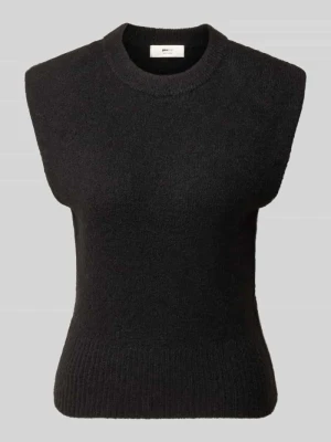 Bezrękawnik z okrągłym dekoltem Gina Tricot Czarny
