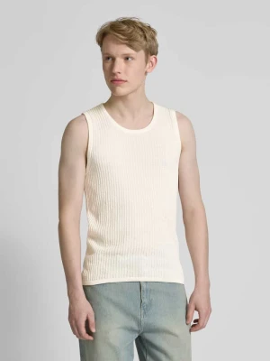 Bezrękawnik z okrągłym dekoltem model ‘MARRAKECH’ Jack&Jones Złamany biały