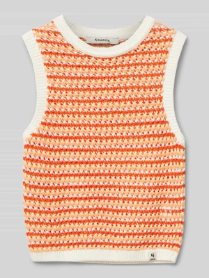 Bezrękawnik z prążkowanymi wykończeniami Garcia