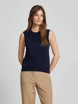 Bezrękawnik z prążkowanymi wykończeniami Polo Ralph Lauren