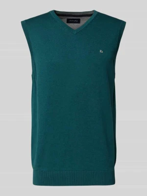 Bezrękawnik z wyhaftowanym logo Christian Berg Men