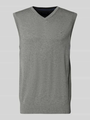 Bezrękawnik z wyhaftowanym logo Christian Berg Men