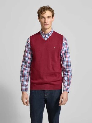 Bezrękawnik z wyhaftowanym logo Christian Berg Men