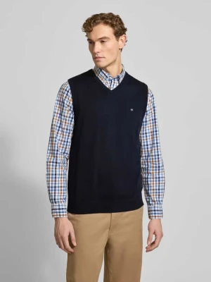 Bezrękawnik z wyhaftowanym logo Christian Berg Men