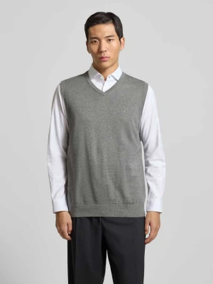 Bezrękawnik z wyhaftowanym logo Christian Berg Men