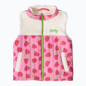 Bezrękwanik dziecięcy KID STORY Teddy raspberrie blush