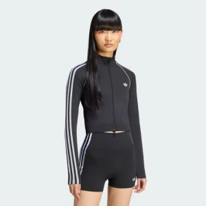 Bezszwowa bluza dresowa Essentials z 3 paskami Adidas czarny