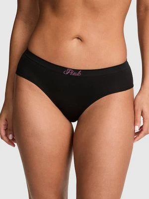 PINK Bezszwowe majtki hiphugger Victoria's Secret Czarny