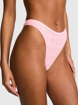 Bezszwowe stringi z wysokim wycięciem Victoria's Secret