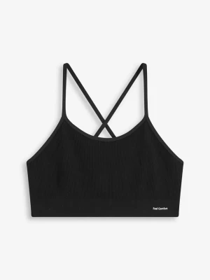 Bezszwowy biustonosz bustier z tyłem typu bokserka z kolekcji Feel Comfort BonPrix czarny