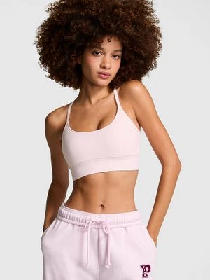 Bezszwowy biustonosz sportowy Scoop Victoria's Secret Różowy