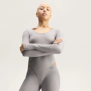 Bezszwowy kombinezon do jogi adidas by Stella McCartney Dove Grey