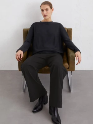 Bezszwowy sweter oversize Marc O'Polo modrá