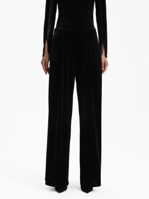 BGN Aksamitne spodnie w kolorze czarnym rozmiar: 36
