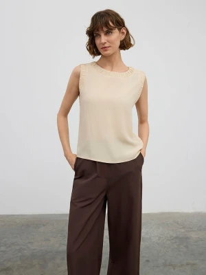 BGN Bluzka w kolorze beżowym rozmiar: 38