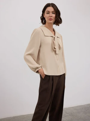 BGN Bluzka w kolorze beżowym rozmiar: 40