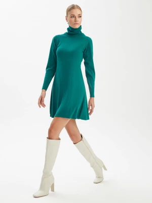 BGN Dzianinowa sukienka w kolorze morskim rozmiar: 40