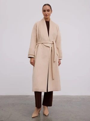 BGN Płaszcz przejściowy w kolorze beżowym rozmiar: 40