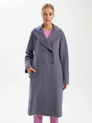 BGN Płaszcz przejściowy w kolorze szaroniebieskim rozmiar: 40