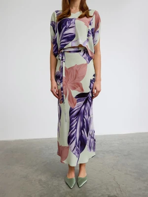 BGN Spódnica w kolorze fioletowo-miętowym rozmiar: 34