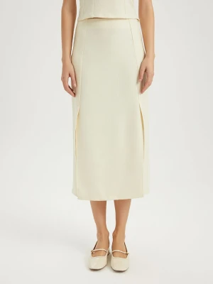 BGN Spódnica w kolorze kremowym rozmiar: 34